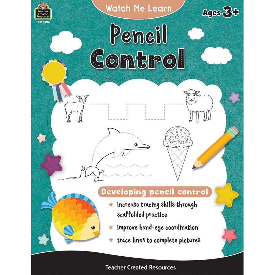 Watch Me Learn: Pencil Control-Handwriting Books-Tools 4 Teaching-Classroom Decor and More