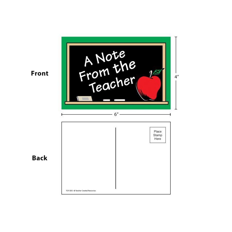 A Note From the Teacher Postcards-Postcards-Tools 4 Teaching-Classroom Decor and More