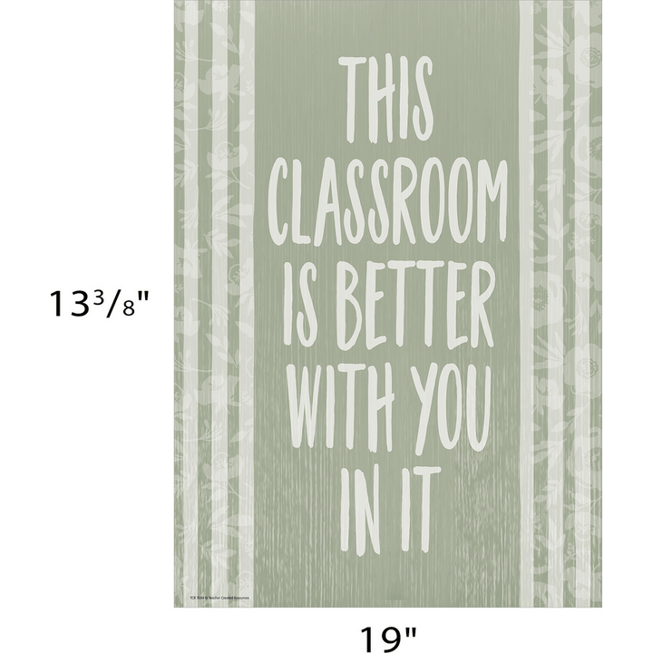 This Classroom Is Better with You in It Positive Poster-Posters-Tools 4 Teaching-Classroom Decor and More
