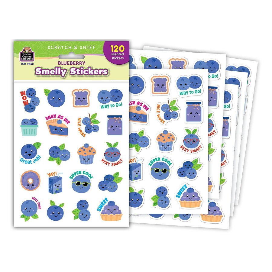 Blueberry Smelly Stickers-Stickers-Tools 4 Teaching-Classroom Decor and More
