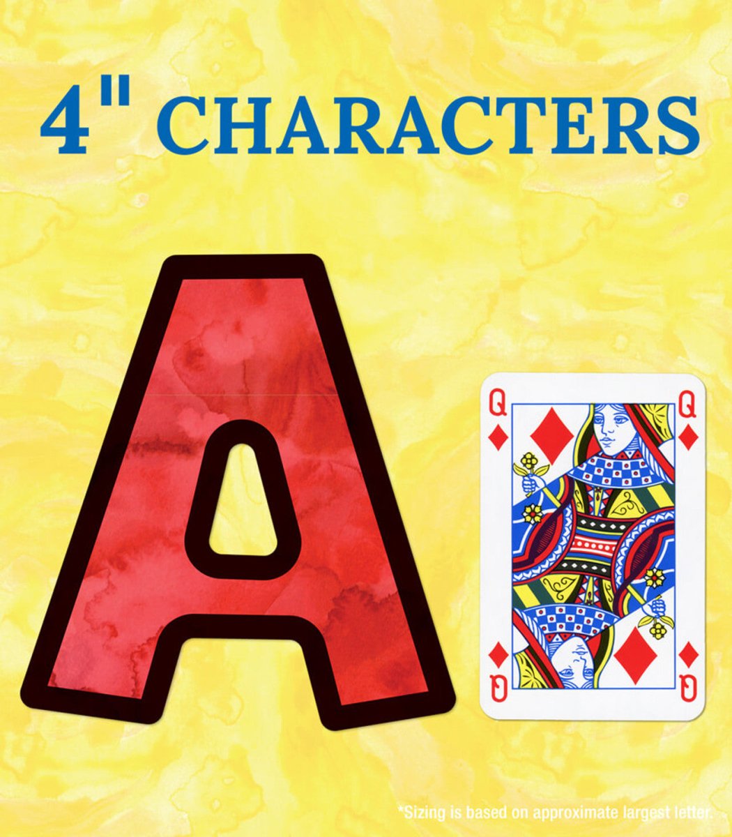 Celebrate Learning 4in Watercolor Combo Pack Bulletin Board Letters-Letters-Tools 4 Teaching-Classroom Decor and More