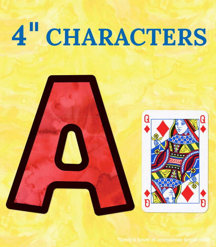 Celebrate Learning 4in Watercolor Combo Pack Bulletin Board Letters-Letters-Tools 4 Teaching-Classroom Decor and More