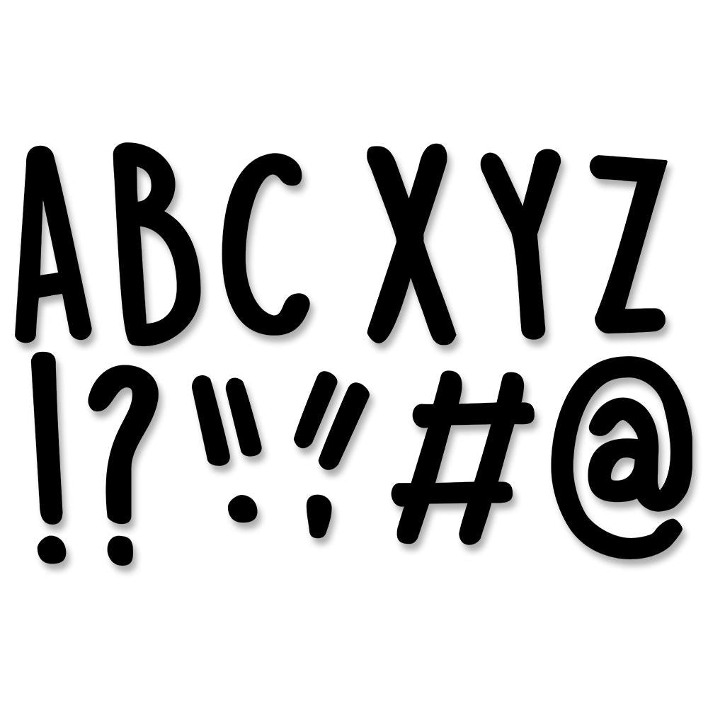 5" Designer Casual Black Letters-Letters-Tools 4 Teaching-Classroom Decor and More