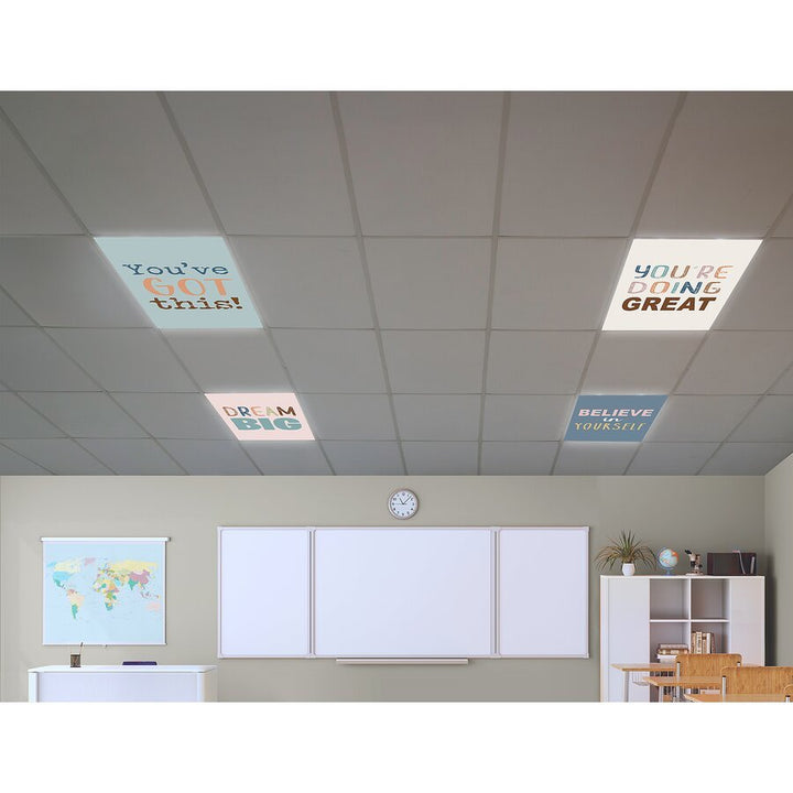 Be Positive Calming Covers Ceiling Light Filters-Sensory-Tools 4 Teaching-Classroom Decor and More