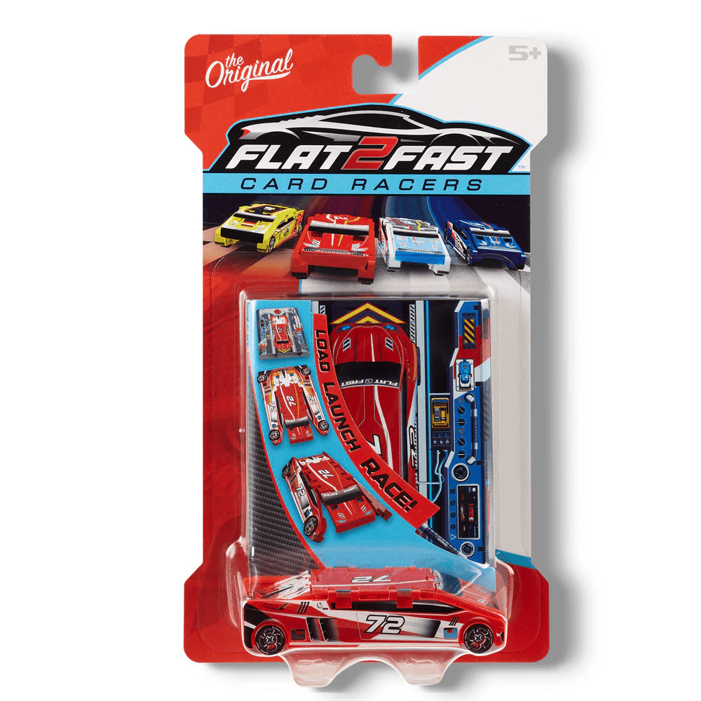Flat 2 Fast Card Racers Red-Vehicles & Construction-Tools 4 Teaching-Classroom Decor and More