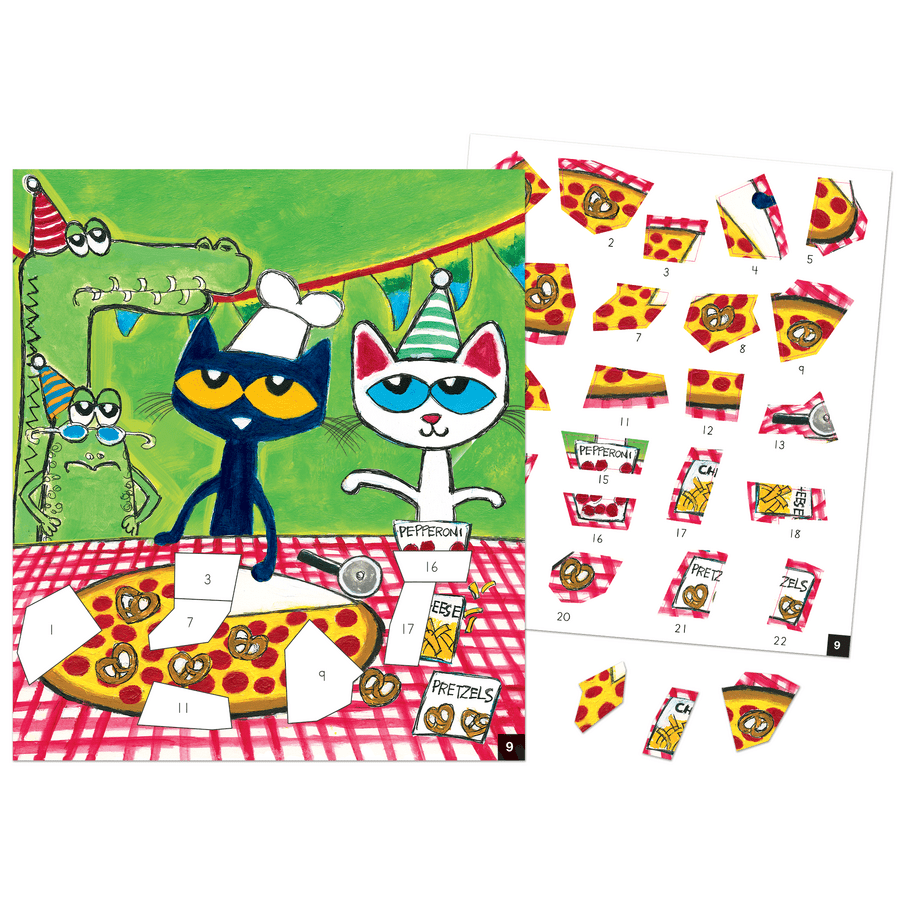 Pete the Cat Modern Mosaics Stick to the Numbers-Craft Activity-Tools 4 Teaching-Classroom Decor and More