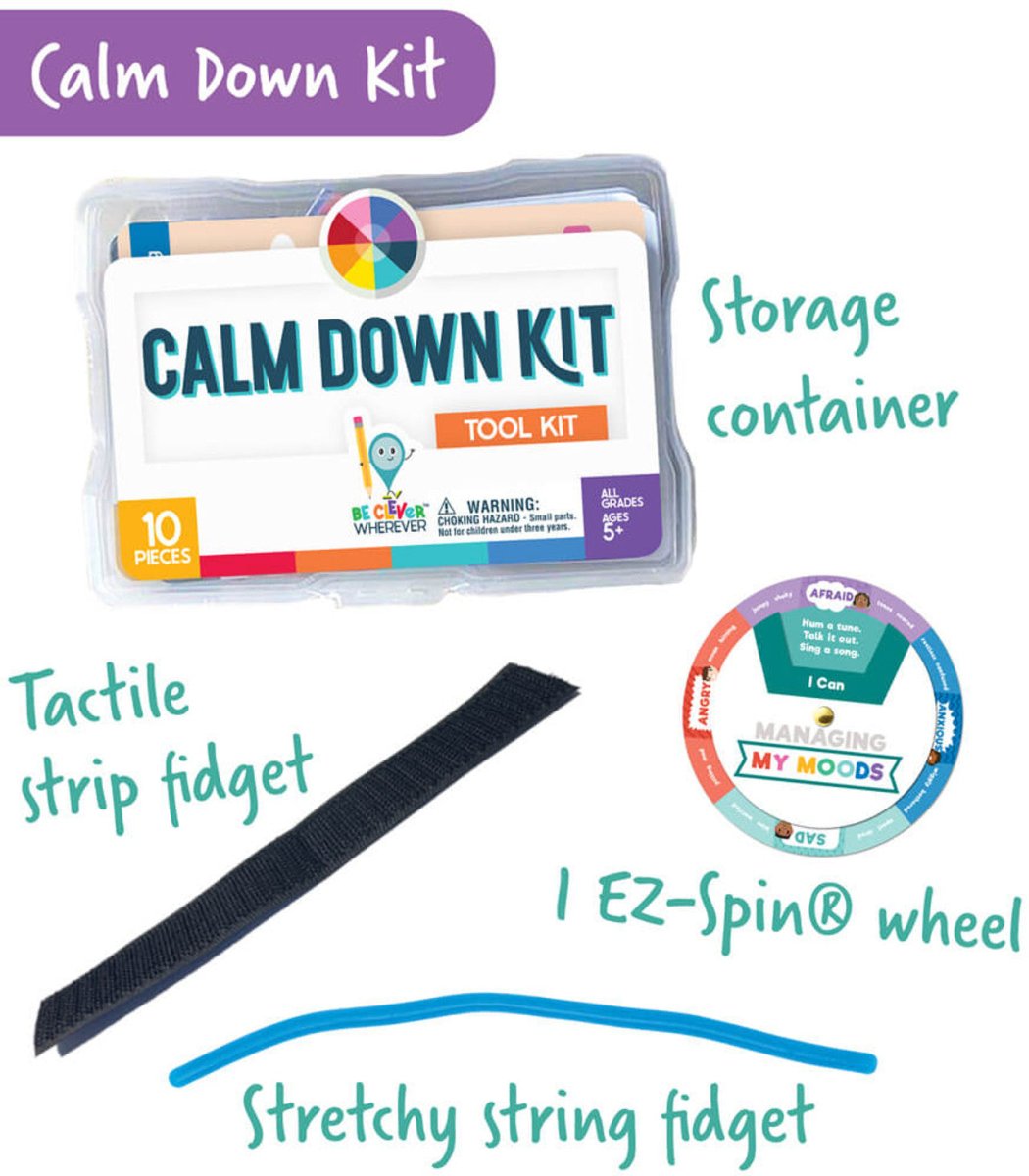 Calm Down Kit Manipulative Grade K-5 Calm Down-Social Emotional-Tools 4 Teaching-Classroom Decor and More