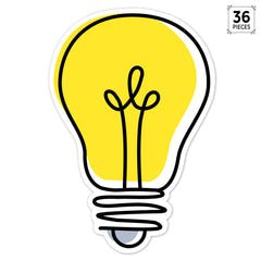 Doodle Lightbulb 6" Designer Cut-Outs-Accents-Tools 4 Teaching-Classroom Decor and More