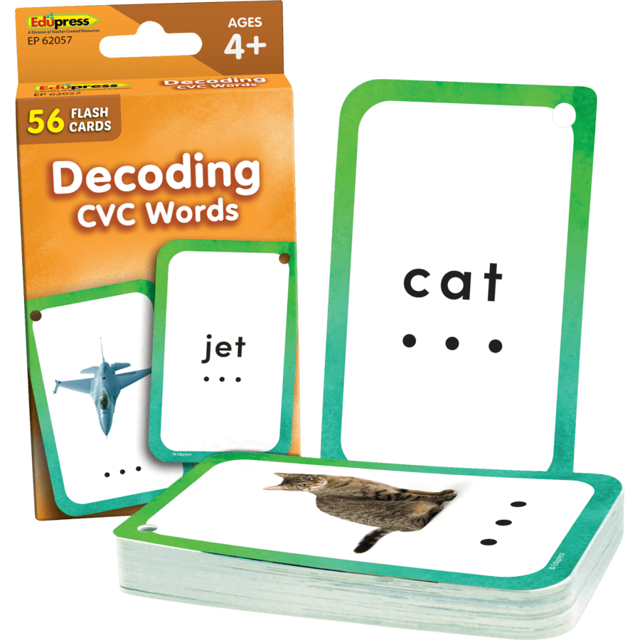 Decoding CVC Words Flash Cards-Flashcards-Tools 4 Teaching-Classroom Decor and More