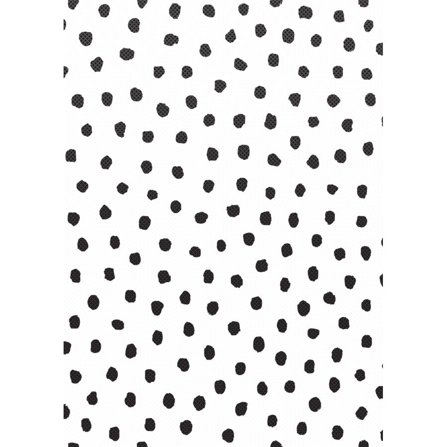Better Than Paper® Bulletin Board Roll: Black Painted Dots on White-Bulletin Board Paper - Fadeless-Tools 4 Teaching-Classroom Decor and More
