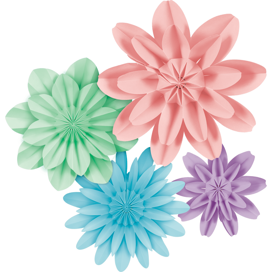 Pastel Pop Paper Flowers-Decor-Tools 4 Teaching-Classroom Decor and More