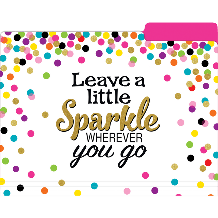 Confetti File Folders-Office Supplies-Tools 4 Teaching-Classroom Decor and More