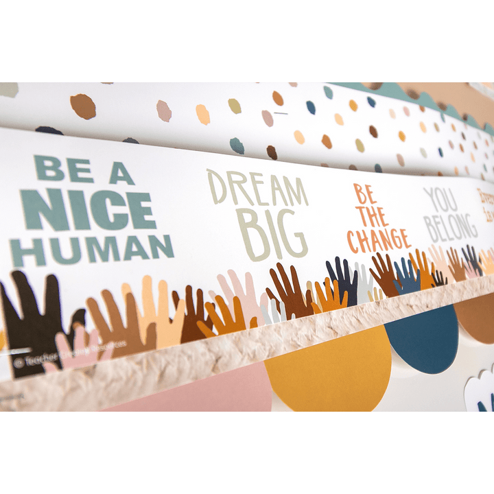 Everyone is Welcome Woven Straight Border-Borders-Tools 4 Teaching-Classroom Decor and More