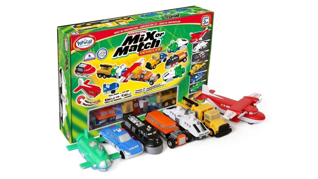 Magnetic Mix or Match Vehicles - Deluxe Set 1-Vehicles & Construction-Tools 4 Teaching-Classroom Decor and More