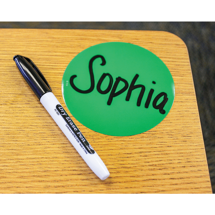Spot On Dry-Erase Desktop Writing Spots Colorful Circles 4"-Dry Erase-Tools 4 Teaching-Classroom Decor and More