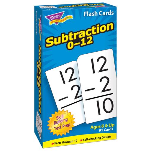 Subtraction 0-12 Skill Drill Flash Cards-Flashcards-Tools 4 Teaching-Classroom Decor and More