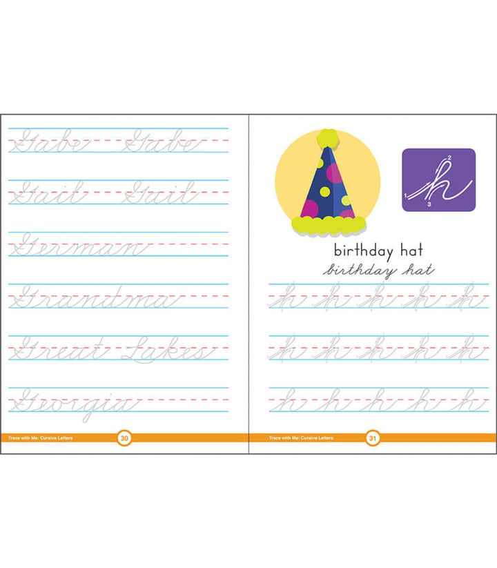 Trace with Me: Cursive Letters Activity Book Grade 2-5 Paperback-Handwriting Books-Tools 4 Teaching-Classroom Decor and More