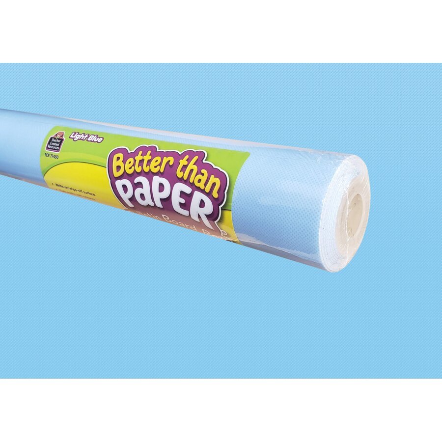 Better Than Paper® Bulletin Board Roll: Light Blue-Bulletin Board Paper - Better Than Paper-Tools 4 Teaching-Classroom Decor and More