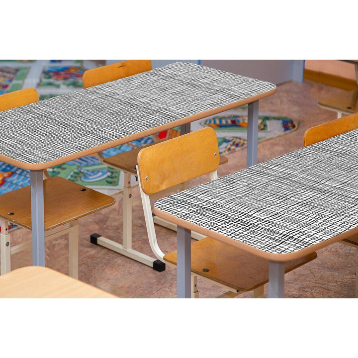 Black Freestyle Grid Peel and Stick Decorative Paper-Bulletin Board Paper - Fadeless-Tools 4 Teaching-Classroom Decor and More