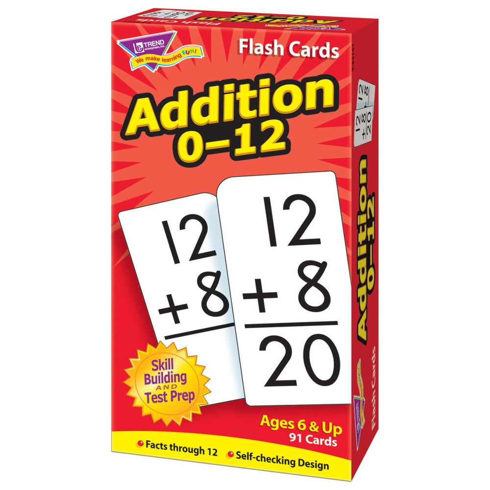 Addition 0-12 Skill Drill Flash Cards-Flashcards-Tools 4 Teaching-Classroom Decor and More