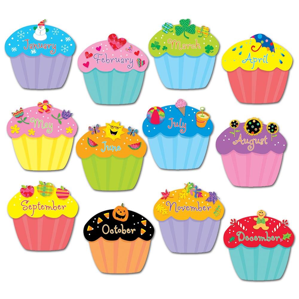 Cupcakes 6" Designer Cut-Outs-Accents-Tools 4 Teaching-Classroom Decor and More