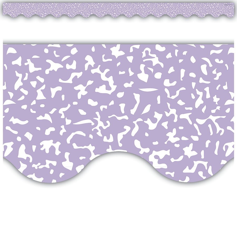 Composition Purple Scalloped Border Trim-Borders-Tools 4 Teaching-Classroom Decor and More