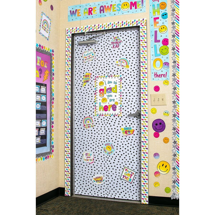 Black Painted Dots Peel and Stick Decorative Paper-Bulletin Board Paper - Fadeless-Tools 4 Teaching-Classroom Decor and More