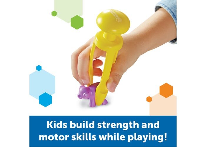 Tri-Grip Tongs, Set of 6-Fine Motor-Tools 4 Teaching-Classroom Decor and More