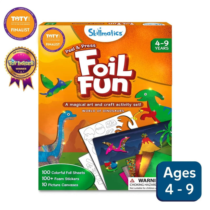 Foil Fun: World Of Dinosaurs | No Mess Art Kit (ages 4-9)-Craft Activity-Tools 4 Teaching-Classroom Decor and More