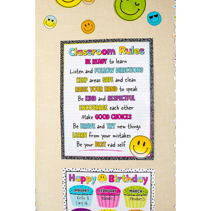Brights 4Ever Classroom Rules Chart-Charts-Tools 4 Teaching-Classroom Decor and More