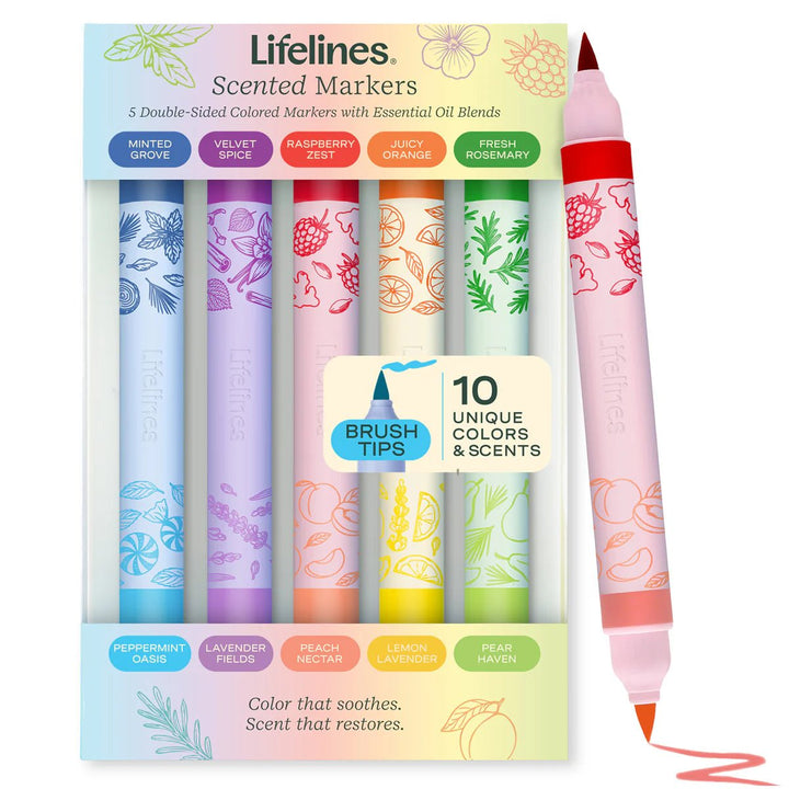 Lifelines® - Scented Markers - 10 Colors - Tools 4 Teaching