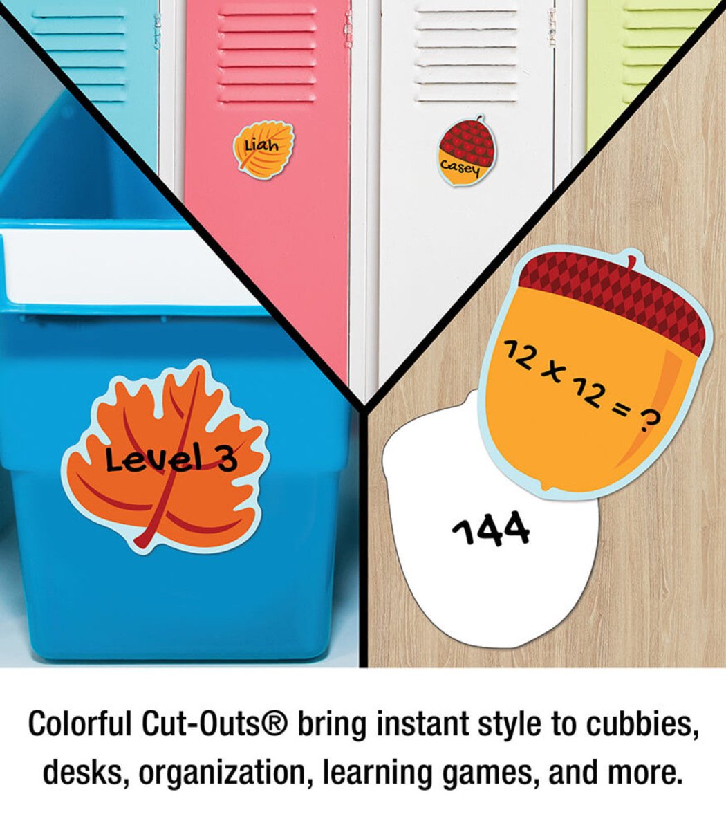 *Leaves & Acorns Cutouts-Tools 4 Teaching-Classroom Decor and More