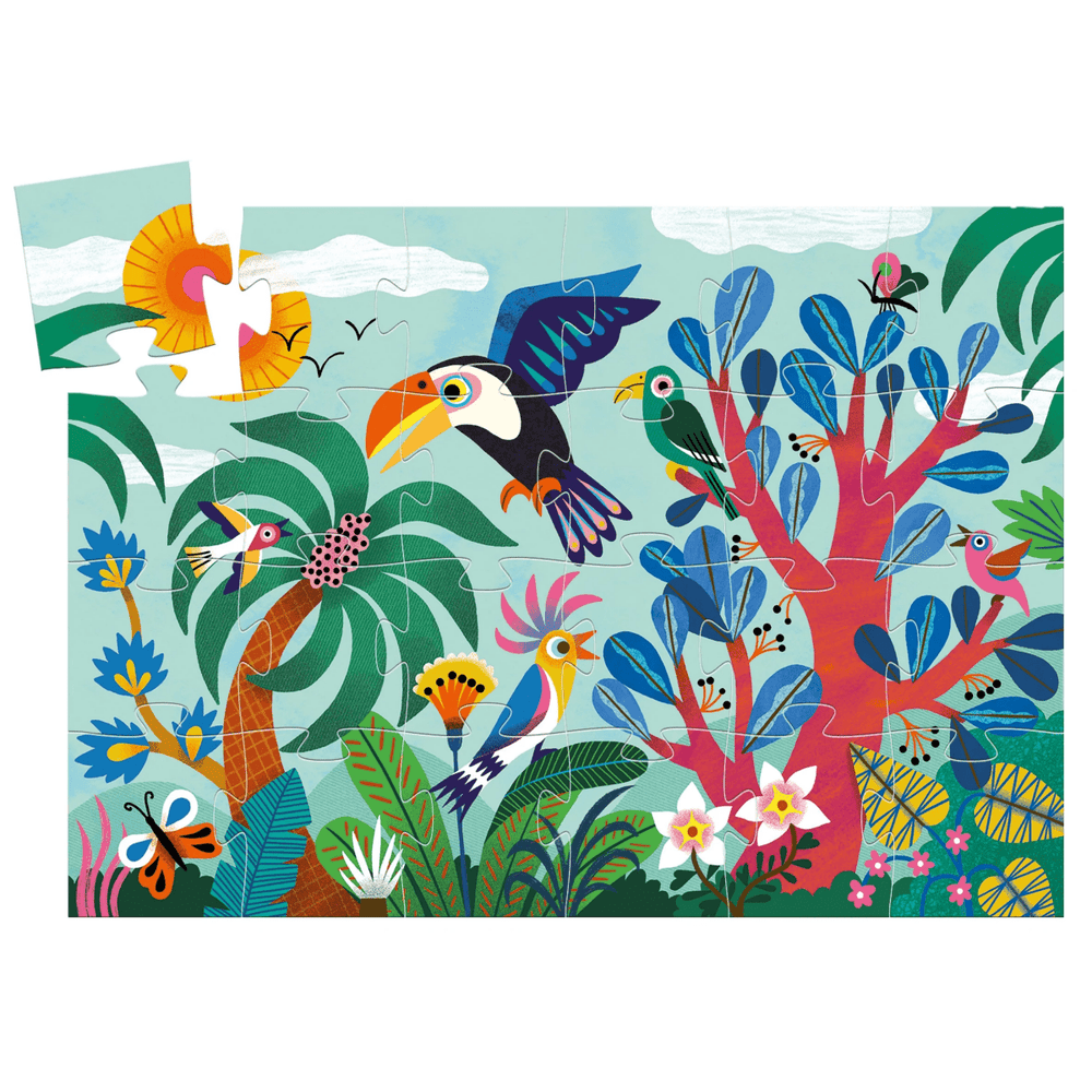 *Coco the Toucan 24pc Silhouette Jigsaw Puzzle-Puzzles-Tools 4 Teaching-Classroom Decor and More