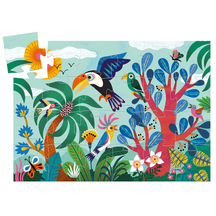 *Coco the Toucan 24pc Silhouette Jigsaw Puzzle-Puzzles-Tools 4 Teaching-Classroom Decor and More
