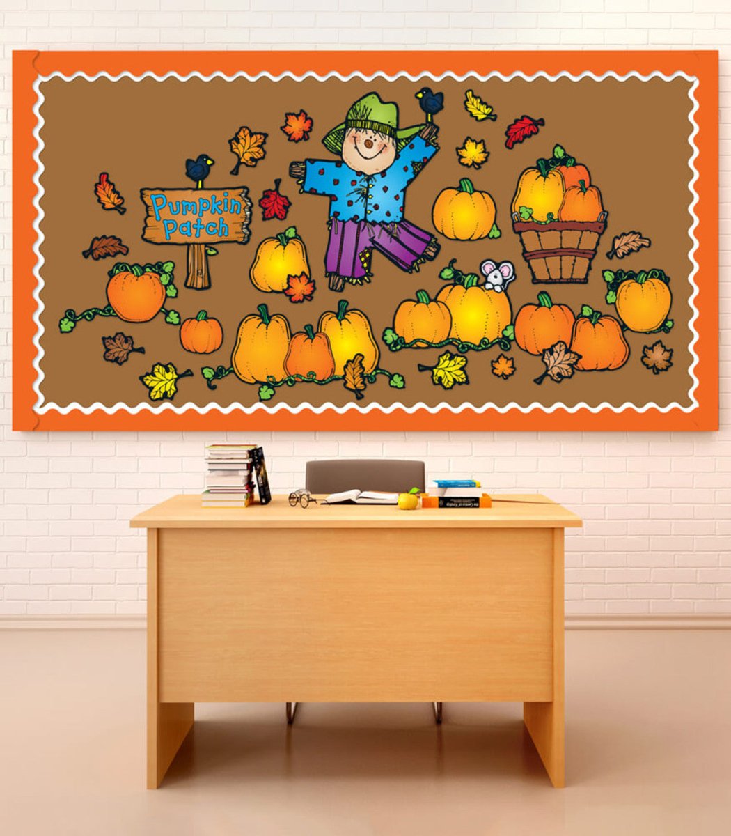 Pumpkin Patch Bulletin Board Set-Tools 4 Teaching-Classroom Decor and More