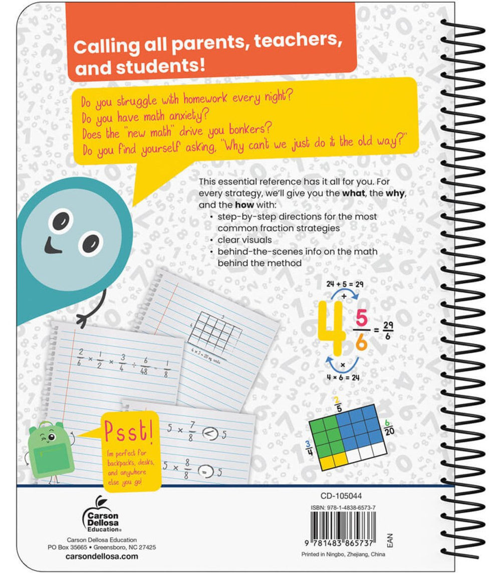 Advanced Fractions Resource Book Grade 5-6 Spiral-Math Books-Tools 4 Teaching-Classroom Decor and More