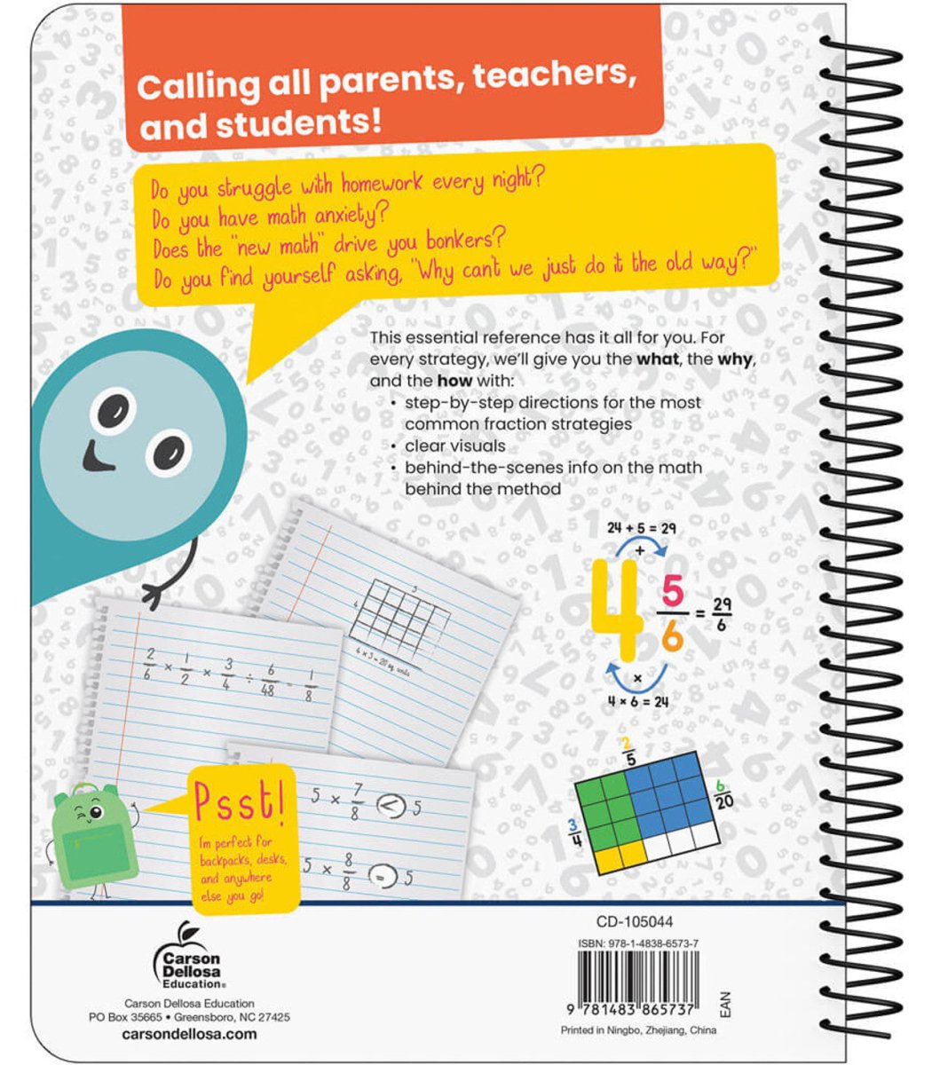 Advanced Fractions Resource Book Grade 5-6 Spiral-Math Books-Tools 4 Teaching-Classroom Decor and More