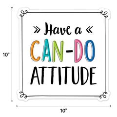 Positive Mindset 10" Designer Cut-Outs-Accents-Tools 4 Teaching-Classroom Decor and More