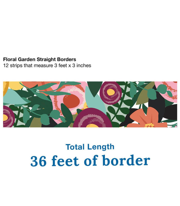Grow Together Floral Garden Straight Bulletin Board Borders-Borders-Tools 4 Teaching-Classroom Decor and More