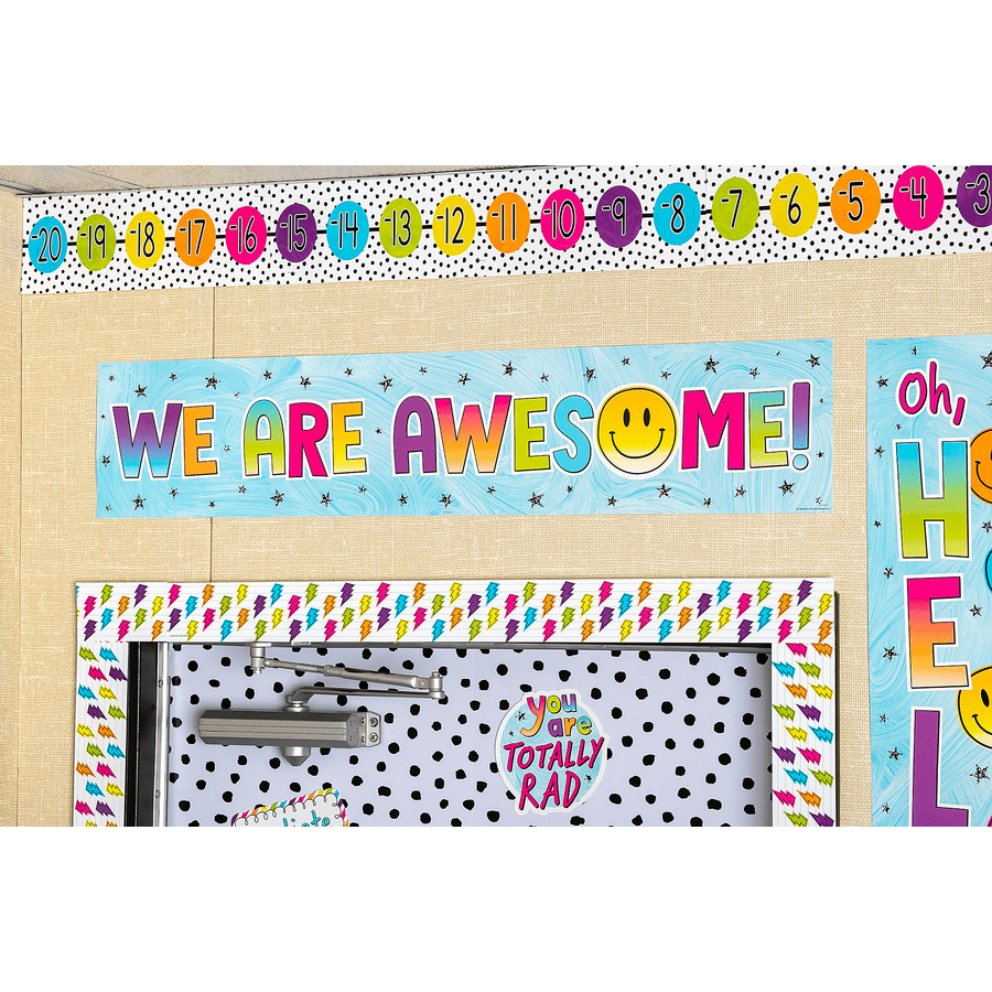 Brights 4Ever Number Line (-20 to 120) Bulletin Board-Bulletin Board Sets-Tools 4 Teaching-Classroom Decor and More