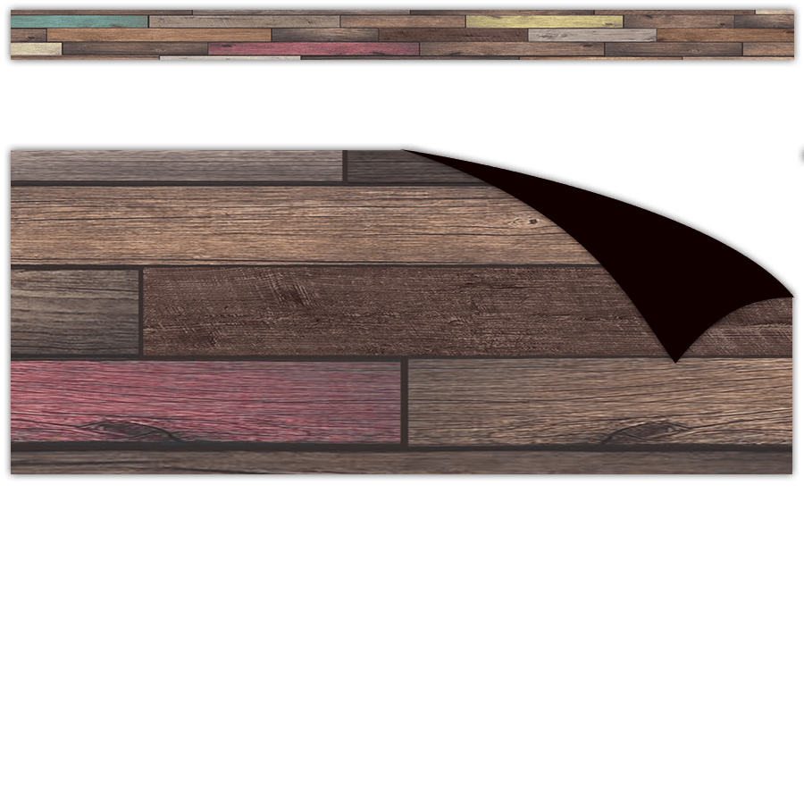 *Reclaimed Wood Magnetic Border-Magnetic-Tools 4 Teaching-Classroom Decor and More