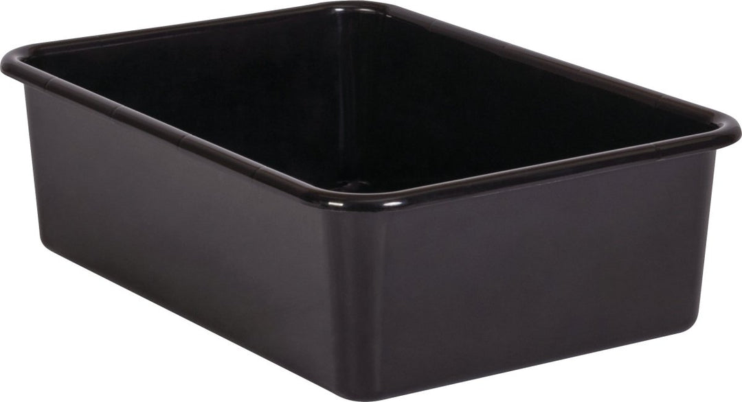 Large Plastic Storage Bin: Black-Organization-Tools 4 Teaching-Classroom Decor and More