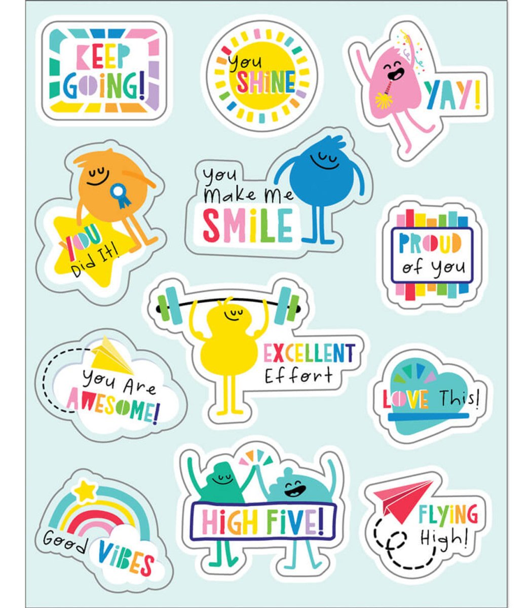 Happy Place Motivational Stickers-Stickers-Tools 4 Teaching-Classroom Decor and More