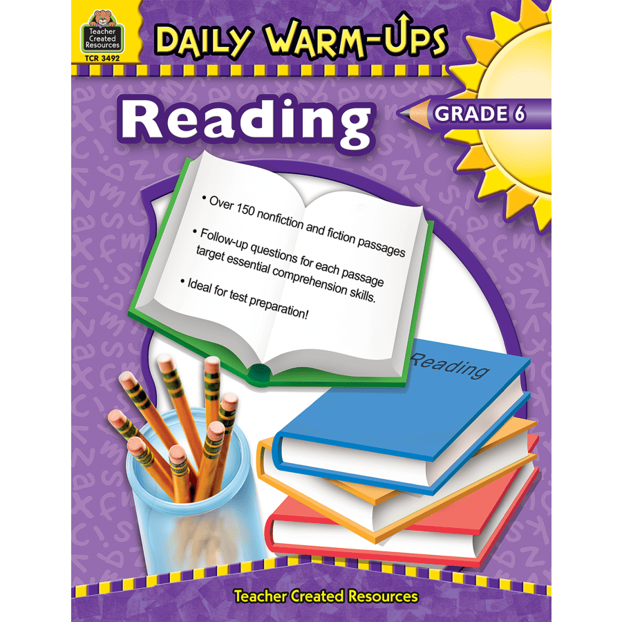 Daily Warm-Ups: Reading Grade 6-Subjects - Reading - Reading Books-Tools 4 Teaching-Classroom Decor and More