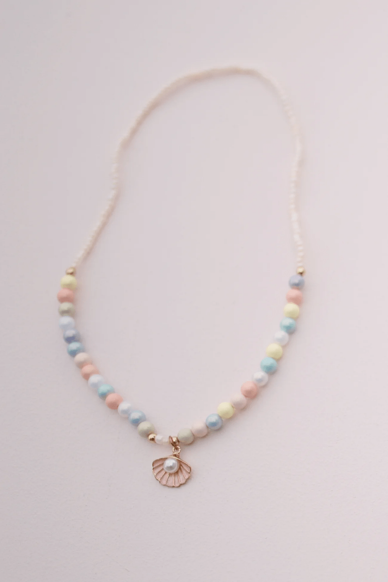 Boutique Pastel Shell Necklace-Dress Up & Jewelry-Tools 4 Teaching-Classroom Decor and More