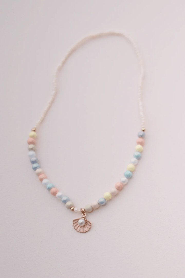 Boutique Pastel Shell Necklace-Dress Up & Jewelry-Tools 4 Teaching-Classroom Decor and More