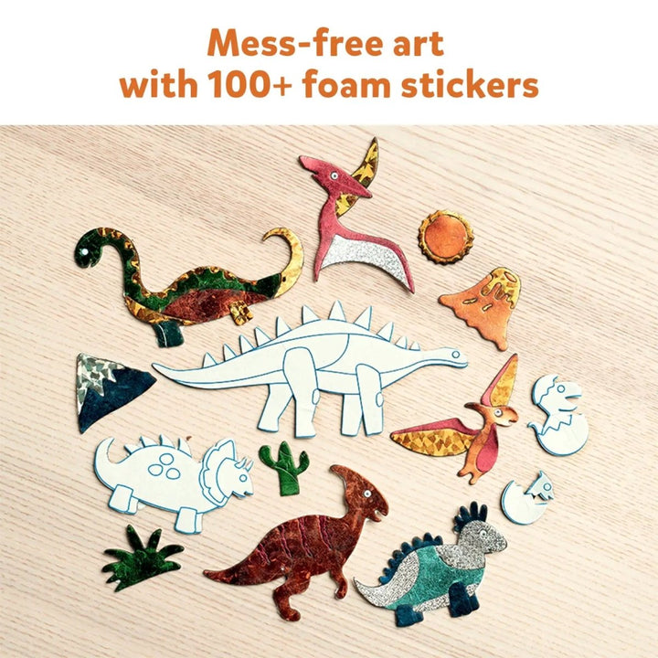 Foil Fun: World Of Dinosaurs | No Mess Art Kit (ages 4-9)-Craft Activity-Tools 4 Teaching-Classroom Decor and More