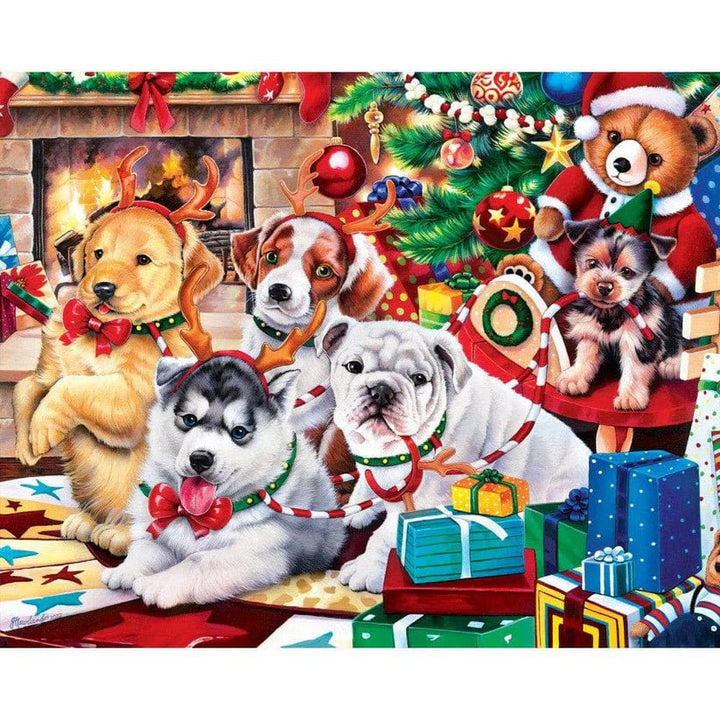 4 - pack Holiday Puppies and Kitties 100PC puzzle - Tools 4 Teaching