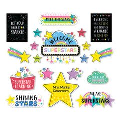 Star Bright Shine Bright Bulletin Board-Bulletin Board Sets-Tools 4 Teaching-Classroom Decor and More