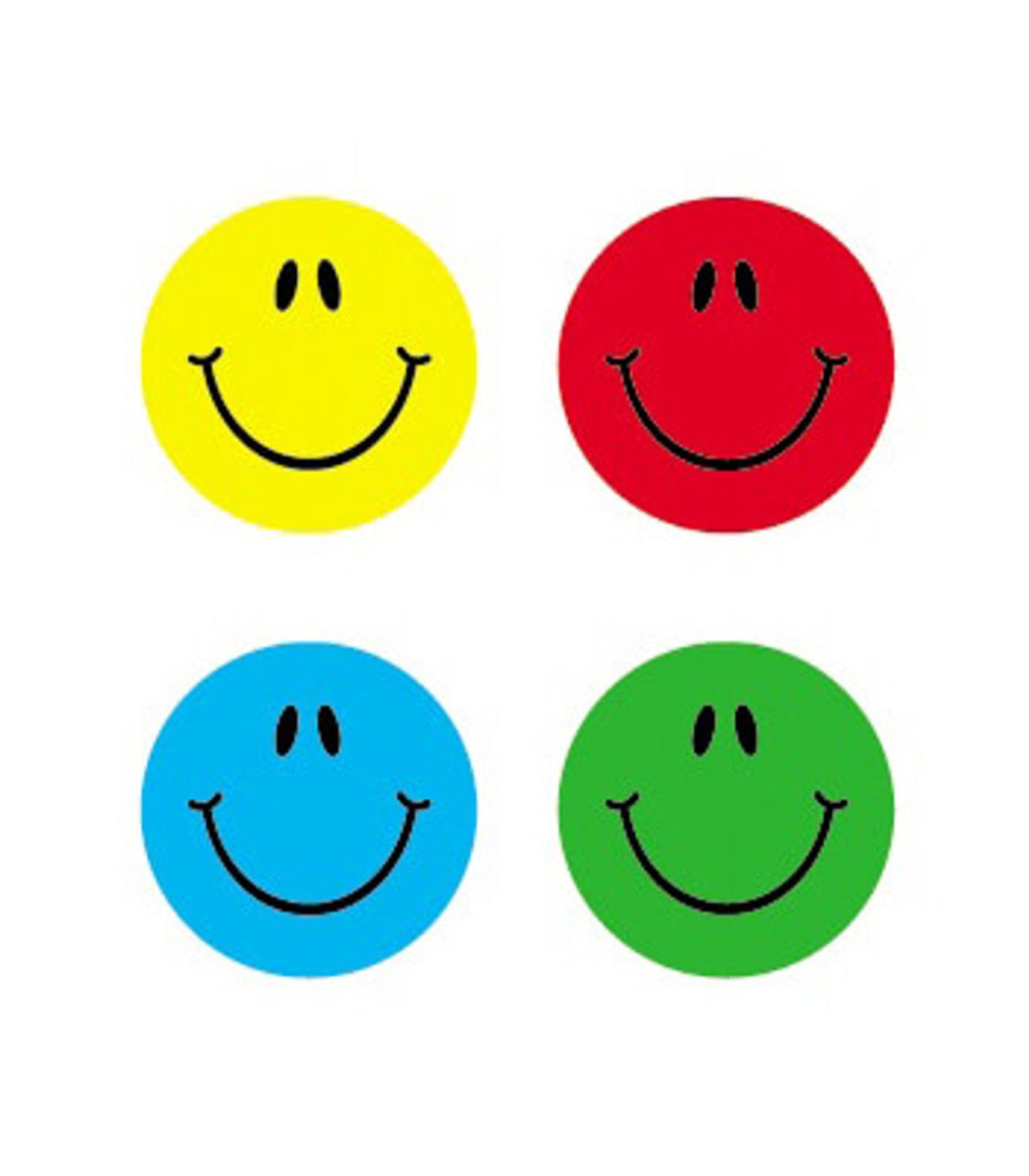 Multicolored Smiles, Multicolor Chart Seals-Stickers-Tools 4 Teaching-Classroom Decor and More